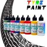 Tintas para pneus TYRES COLORS – para a personalização de pneus
