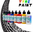 Tintas para pneus TYRES COLORS – para a personalização de pneus