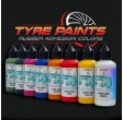 Tintas para pneus TYRES COLORS – para a personalização de pneus