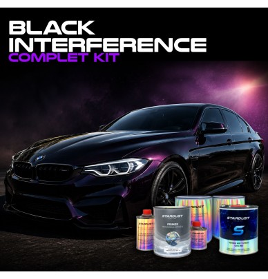 Kit de tinta completo efeito Black Interference para carro