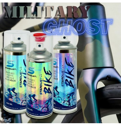 Kit de pintura para bicicleta com efeito MILITARY GHOST - 16 combinações