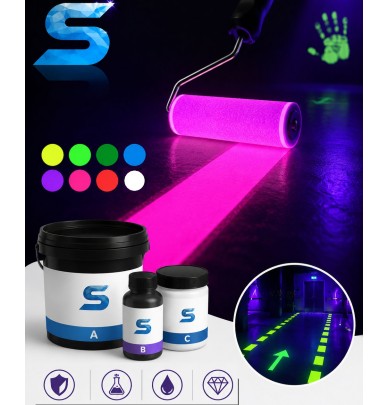 Tinta epóxi fluorescente invisível sob luz negra UV2329