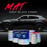 Kit completo de pintura para automóvel em preto mate profundo