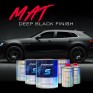Kit completo de pintura para automóvel em preto mate profundo