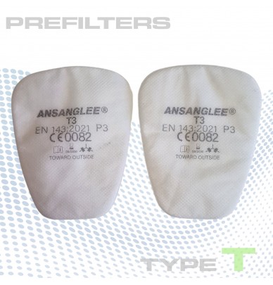 Pré-filtro P3 para máscara respiratória profissional para pintura automóvel
