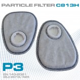 Filtro de partículas P3 profissional para máscara respiratória para pintura e lixagem