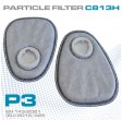 Filtro de partículas P3 profissional para máscara respiratória para pintura e lixagem