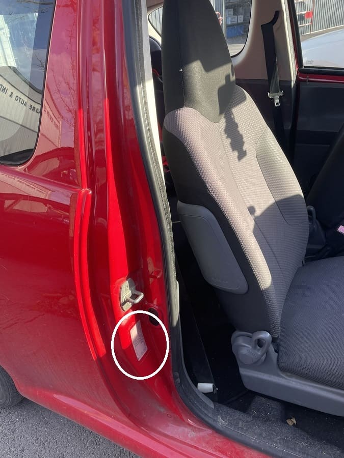 codigo de cor Toyota