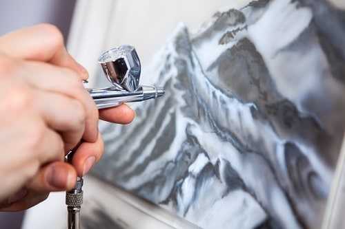 Como pintar com um aerografo?