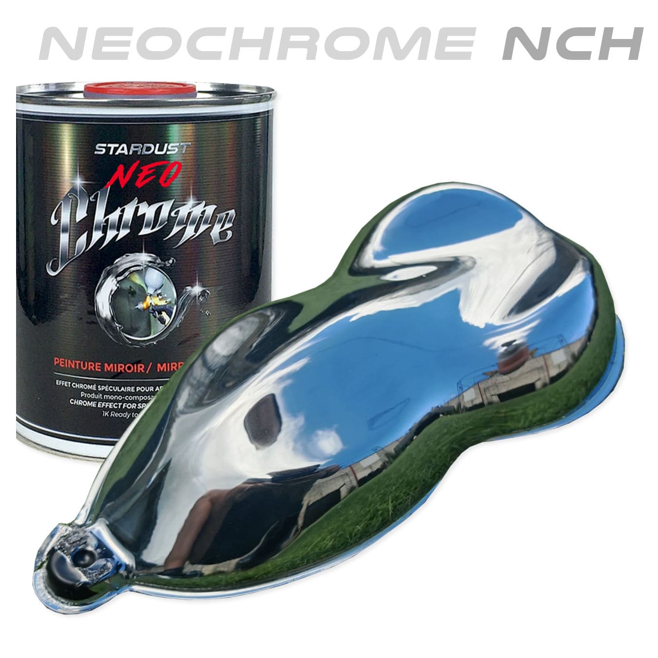 Tinta efeito cromado para exterior - NeoChrome Galvanização a frio com acabamento cromado