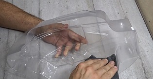 aplicar tinta carroceria em lexan
