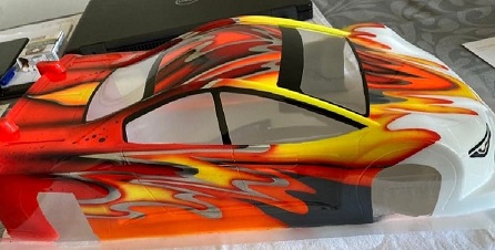 aplicar tinta carroceria em lexan